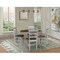 International Concepts 36 in. Round Extension Dining Table with 4 Madrid LadderBack Chairs - 5 Piece Dining Set K41-36RXT-C2-4 - alternate 1